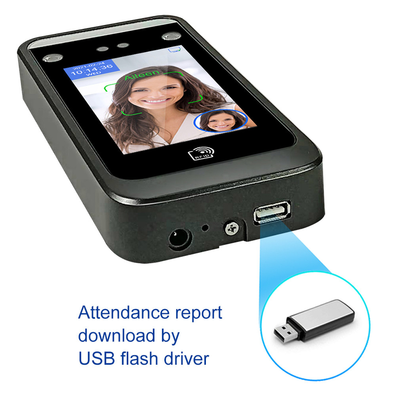 리눅스 와이파이 AI 얼굴 인식 접근 제어 시스템 생체 측정 QR 코드 RFID 카드