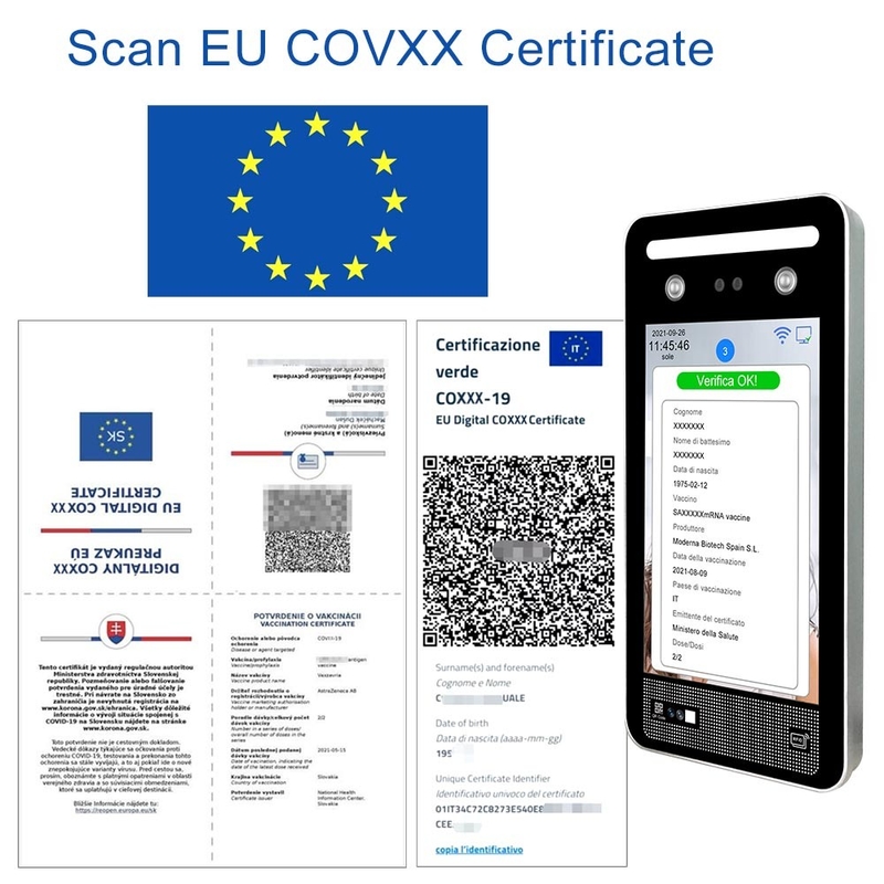 C19 앱 EU 백신 EU 그린 패스 스캐너 Verifica 이탈리아 QR 코드 스캐너 리더