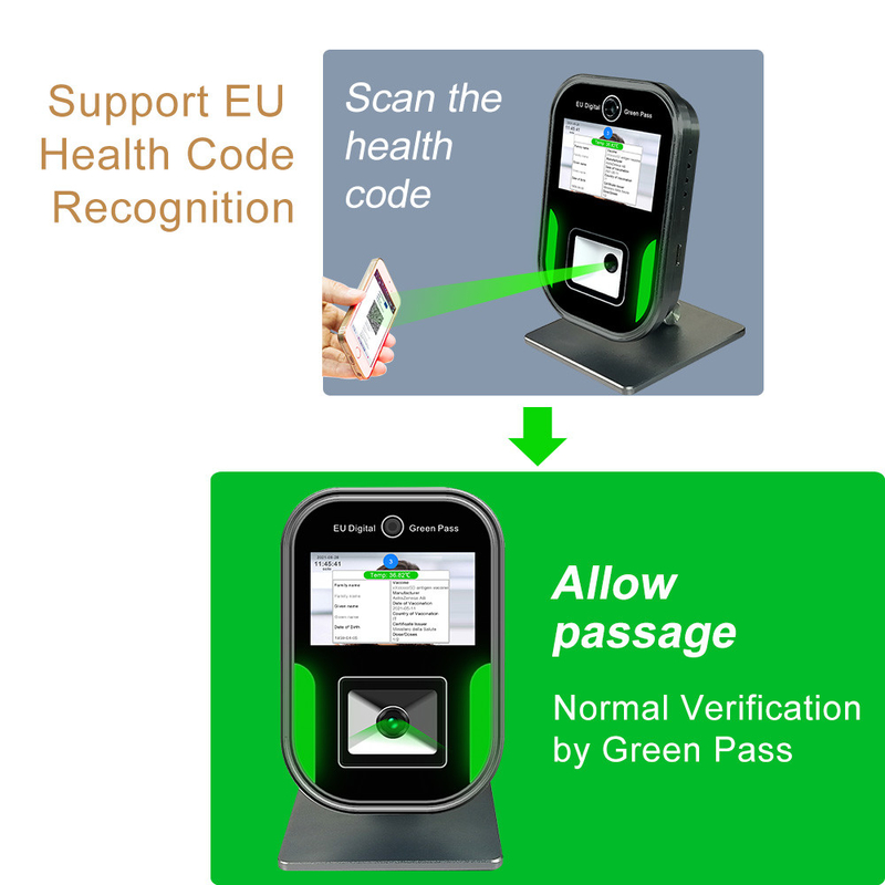5 인치 LCD 디스플레이 러시아 EU 그린 패스 스캐너 QR 코드 스캐너 리더