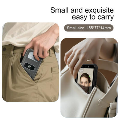 5.5인치 터치 스크린 、 0.3초 빠른 얼굴 인식 출퇴근 단말기 - 모바일 출퇴근용 5000명 얼굴 용량