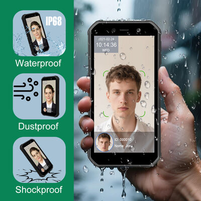 4G 휴대용 옥외 안드로이드 안면 인식 출퇴근 기록기