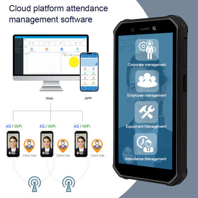 휴대용 시간 출석 시스템 안드로이드 생체인식 얼굴 인식 단말기