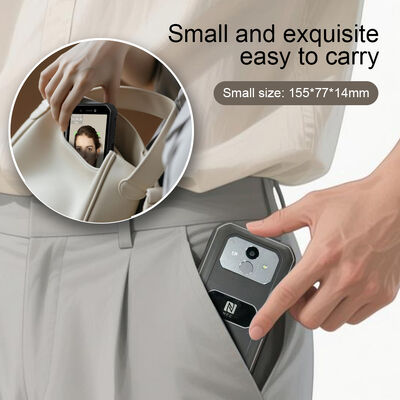 휴대용 시간 출석 시스템 안드로이드 생체인식 얼굴 인식 단말기