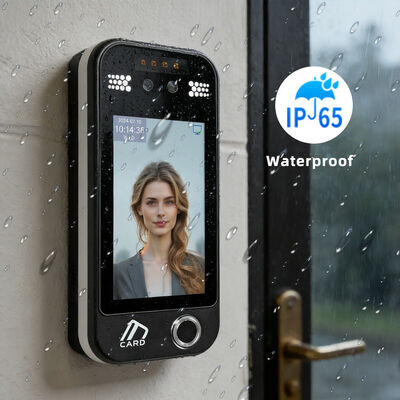 5-Inch Waterproof WiFi & TCP/IP Biometric Attendance Machine with Facial Recognition Access Control and Time Recording Free SDK