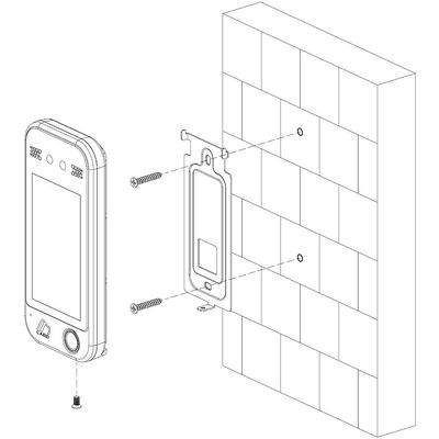 5 Inch Touch Screen Face Fingerprint QR Code Access Control System Waterproof Time Attendance Device