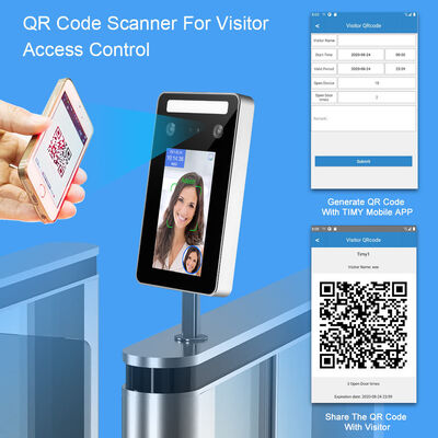 Waterproof AI Dynamic Face Recognition Terminal with RFID Card Recognition Free Software Mobile APP