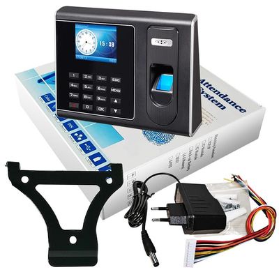 직원들은 데스크탑 생체인식 지문 시간 기록 시계를 펀칭합니다