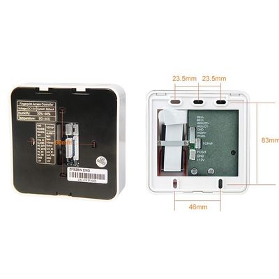 사무실 학교 언론 키패드 지문 문 접근 제어 시스템