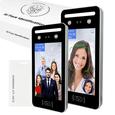 AI 가시광 WDR 동적 얼굴 인식 액세스 시스템 8 인치 터치스크린