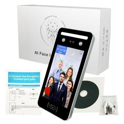개찰구를 위한 AI 얼굴 생체 인식 출석 기계 WIFI SDK 접근 제한