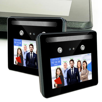 5 인치 다중 사람 얼굴 인식 출석 기계 직원 시간 시계