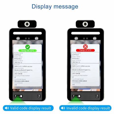 이탈리아 건강 증명서 코드 얼굴 인식 온도 시스템 EU 디지털 Scaricare 그린 패스 스캐너
