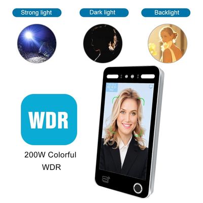 출석을 위한 생체 인식 지문 AI 얼굴 인식 접근 제한 시스템